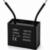Kondensator silnikowy 18uF 450VAC CBB61 rozruchowy przewody