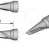 C115120 C115 soldering tip, blade-shaped, C115120/1.0 x 0.2 mm, angled