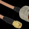 88896 HF N plug > SMA plug, 400 mm RG-142