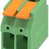 PCB terminal, 2 pole, pitch 5 mm, AWG 24-12, 24 A, push-in, green, 1190297