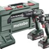 Wkrętarka udarowa akumulatorowa, Wkrętarka udarowa akumulatorowa Metabo Combo-Set SB 18 + SSD 18 LT 200 BL zaw. akumulat