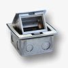 Box blatowy mini 3M - puszka blatowa do montażu gniazd standardu 22,5x45 mm (45x45 mm) uchylna, biała