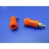 Gniazdo bananowe 4mm/33mm czerwone