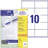 Avery-Zweckform 3425 All-purpose labels White Paper 105 x 57 mm 1000 pcs