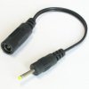 Adapter wtyk DC 0.7/2.5 na gniazdo DC 2.1/5.5 z kablem 10cm