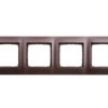 Simon 54 Premium Ramka Poczwórna Brąz Mat Dr4/46