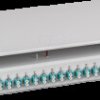 BA71901L48OM3 Splice box, LC, OM3, 48 pigtail / 24 coupler, grey