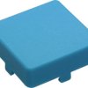 Aperture, square, (L x W x H) 14 x 14 x 5.5 mm, blue, for short-stroke pushbutton, 5.46.681.001/0611