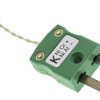 Termopara z odsłoniętym złączem K średnica 1/0.315mm długość 10m -75°C do +250°C Wtyk miniaturowy RS PRO
