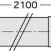 Vaillant 20095551 Rura montażowa (Ø x D) 200 mm x 2000.00 mm biały