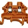 Złączka; na szynę DIN; DK2.5N-OR; pomarańczowy; śrubowy; 0,34÷2,5mm2; 20A; 600V; 1 tor; Dinkle; RoHS