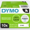 Taśma do nadruku Zestaw 10-elementowy Combi-Pack DYMO D1 2093097 poliester Kolor taśmy: biały Kolor nadruku:czarny 12 mm