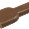 Insulating grommet for 6.3 mm, PVC, UL 94HB, brown, 01050001006