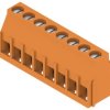 PCB terminal, 8 pole, pitch 5.08 mm, AWG 26-12, 20 A, clamping bracket, orange, 1001890000