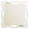 KNX Regulator temperatury bez sterowania ręcznego z interfejsem uniwersalnym z wbudowanym BCU kremowy B.Kwadrat 75441252