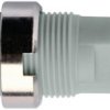 4 mm socket, screw connection, mounting Ø 12.2 mm, CAT III, gray, SEB 6445 NI / GR