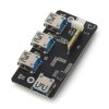 Adapter PCIe do USB 3.2 Gen1 HUB 4x USB - kompatybilny z Raspberry Pi CM4 - Waveshare 18899