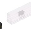 Pin header, 8 pole, pitch 2.54 mm, angled, black, SLLP6SMD0388SBSM