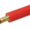2.4 mm plug, solder connection, 0.5 mm², red, FK 04 L AU / RT
