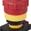 TRU COMPONENTS TC-12835272 ONPOW26-K-TSA Przycisk grzybkowy zatrzymania awaryjnego przycisk czerwony 1 szt.