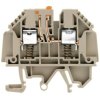 Disconnect/test-disconnect terminal block, screw connection, 0.5-4.0 mm², 32 A, 6 kV, dark beige, 7910390000
