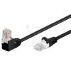 Kabel LAN 5e kątowy 3,0mb Czarny U/UTP