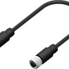 Kabel do siłownika/czujnika ze złączem Złącze M12 liczba rdzeni 8 długość 1m Rodzaj A Żeńskie Złącze B Złącze M12