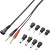 Zestaw złaczy zasilania wraz z kablem połączeniowym i 8 końcówkami VOLTCRAFT 04A-8XC2