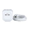 VT-1154-2 Przedłużacz mieszkaniowy CUBIC 4 gniazda Z portem 2xUSB 3x1.5 X 1.4M biały 8800 V-TAC