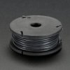 Adafruit Silicone Cover Stranded-Core Wire - 25ft 26AWG - Black