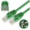 Patchcord UTP kat.6 kabel sieciowy LAN 2x RJ45 linka zielony 0,25m NEKU