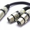 ADAPTER ROZDZIELACZ WTYK XLR- 2X GNIAZDO VITALCO