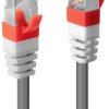 kabel LAN LINDY 45355, 1 szt., RJ45, CAT 6a, S/STP, 5.00 m, szary