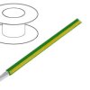 Przewód HookUp Wire linka Cu d: 22AWG PVC zielono-żółty 600V 305m 3071 GY001