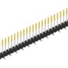 Pin header, 30 pole, pitch 2.54 mm, angled, black, SL10SMD10430S