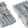 Socket, 5 pole, push-in, 1.5 mm², gray, 890-245