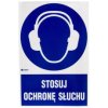 Samoprzylepna tabliczka ostrzegawcza /Stosuj ochronę słuchu z podpisem/ IM/003/1/C1/F
