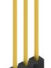 Pin header, 3 pole, pitch 1.27 mm, straight, black, 10059479