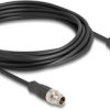 kabel LAN Delock 80862, 1 szt., M12, CAT 5e, S/FTP, 5.00 m, czarny