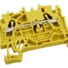 Złączka; na szynę DIN; 2002-1206; żółty; sprężynowy; Push-in CAGE CLAMP®; 0,25÷4mm2; 24A; 800V; 1 tor; 2; na szynę DIN TS35; Wag