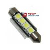 Dioda LED C5W 39mm 4xSMD5050 CAN CANBUS żarówka biała 12V