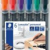 Staedtler Lumocolor 352 WP6 Marker permanentny niesegregowany (wybór koloru nie jest możliwy) Wodoodporny: Tak