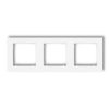 Mini Ramka Potrójna Biała Mr-3