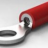 Ring cable lug, 0.3-1.42 mm², AWG 22 to 16, 6.7 mm, M6, red, 171511-1