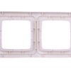 Karo Ramka Podwójna Do Łączników Ip44 Ecru Perłowy Rh-2S/42