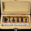 WROS6 Router attachments, 6-piece set, for use with a routers, shaft d