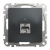 SEDNA DESIGN & ELEMENTS Gniazdo komputerowe RJ45 kat.6 STP czarny antracyt SDD114461S SCHNEIDER ELECTRIC