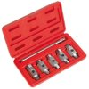 Sealey AK659 Oil Drain Plug Key Set 6pc Double End