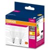 2PAK Żarówka LED E14 P45 7W = 60W 806lm 2700K Ciepła 200 OSRAM VALUE