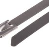 Opaska kablowa długość 840mm szerokość 7.9 mm RS PRO Stal nierdzewna 316 -80 → +538°C